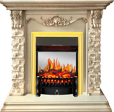 Каминокомплект Royal Flame Adriana с очагом Fobos FX M Brass слоновая кость Royal Flame Adriana с очагом Fobos FX M Brass слоновая кость