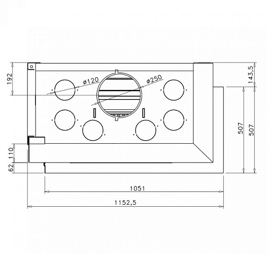 Топка G 45 LI, стекло слева (Rocal)_2 Топка G 45 LI, стекло слева (Rocal)_2