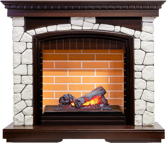 Dimplex Glasgow очаг Cassette 400 NH темный дуб/белый_0 Dimplex Glasgow очаг Cassette 400 NH темный дуб/белый_0