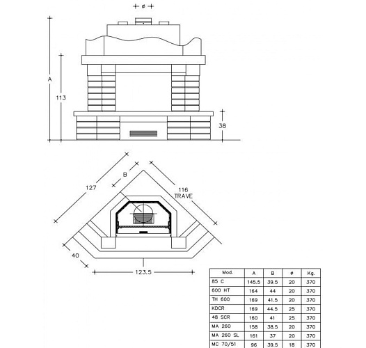 Камин Piazzetta oviedo_1 Камин Piazzetta oviedo_1