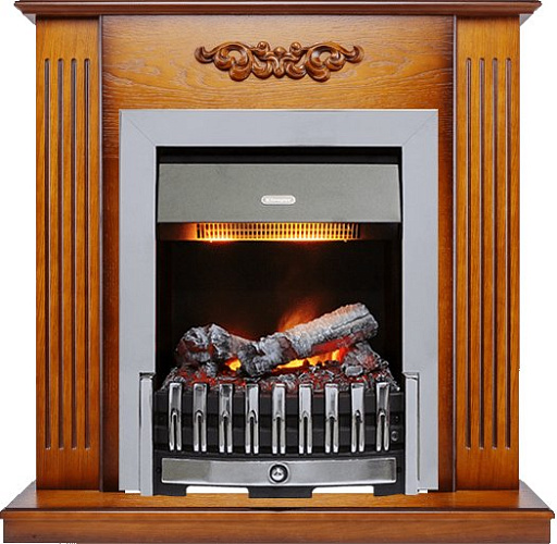 Dimplex Lumsden очаг Danville Chrome FB2 махагон коричневый антик_1 Dimplex Lumsden очаг Danville Chrome FB2 махагон коричневый антик_1