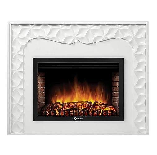 Каминокомплект:Очаг Electrolux EFP/P-3020LS с порталом Vivo 30 белый_2 Каминокомплект:Очаг Electrolux EFP/P-3020LS с порталом Vivo 30 белый_2