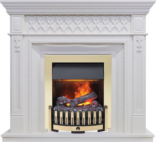 Dimplex Alexandria очаг Danville Brass FB2 махагон коричневый антик_1 Dimplex Alexandria очаг Danville Brass FB2 махагон коричневый антик_1