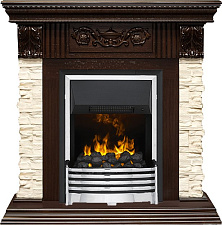 Каминокомплект Dimplex Luxemburg очаг Flagstaff сланец/темный дуб (каменный) Dimplex Luxemburg очаг Flagstaff сланец/темный дуб (каменный)