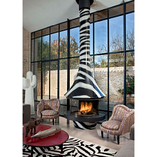 Камин JC Bordelet Eva 992 Zebra (центральный, с открытым очагом) Камин JC Bordelet Eva 992 Zebra (центральный, с открытым очагом)