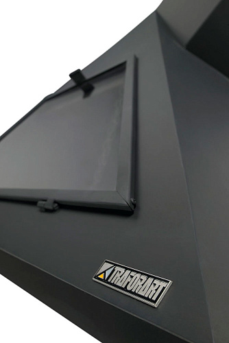 Камин Madrid, вертикальная труба слева, черный (Traforart)_1 Камин Madrid, вертикальная труба слева, черный (Traforart)_1