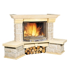 Каминная облицовка Bella Italia Marco Polo (Марко Поло) Угловая NS Каминная облицовка Bella Italia Marco Polo (Марко Поло) Угловая NS