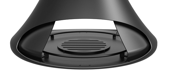 Камин Doria открытый, двухсторонний, без системы вращ., черный (Traforart)_1 Камин Doria открытый, двухсторонний, без системы вращ., черный (Traforart)_1