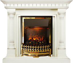 Каминокомплект Dimplex Dallas очаг Atherton слоновая кость с патиной Dimplex Dallas очаг Atherton слоновая кость с патиной