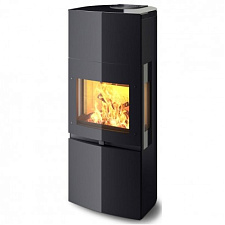 Чугунная печь K1120, черный глянец + бок.стекла + декор стекла (Keddy) Чугунная печь K1120, черный глянец + бок.стекла + декор стекла (Keddy)