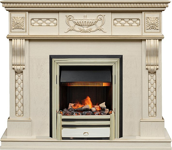 Dimplex Corsica очаг Cavendish слоновая кость с патиной_0 Dimplex Corsica очаг Cavendish слоновая кость с патиной_0
