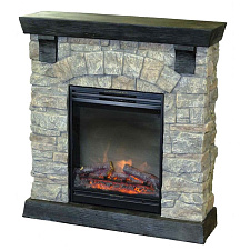 Электрический каминокомплект RealFlame Old Castle очаг Eugene серый камень фронтальный RealFlame Old Castle очаг Eugene серый камень фронтальный