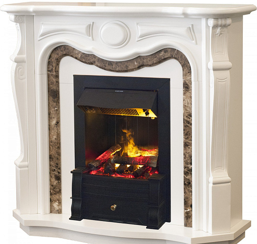 RealFlame Melissa очаг 3D Vulcan белый_1 RealFlame Melissa очаг 3D Vulcan белый_1