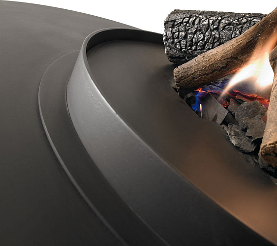 Камин Diamante, центральный, нерж. сталь, без стекла (Traforart)_1 Камин Diamante, центральный, нерж. сталь, без стекла (Traforart)_1