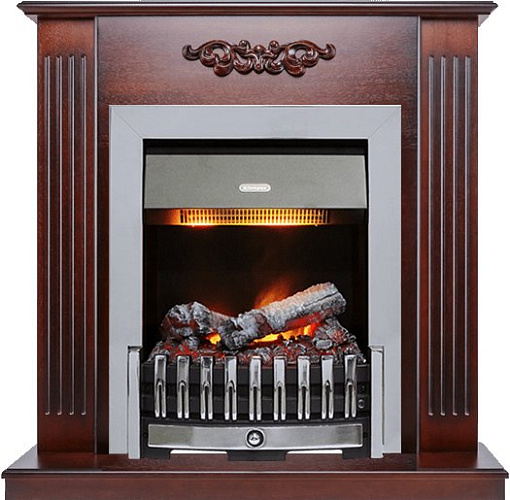 Dimplex Lumsden очаг Danville Chrome FB2 махагон коричневый антик_0 Dimplex Lumsden очаг Danville Chrome FB2 махагон коричневый антик_0