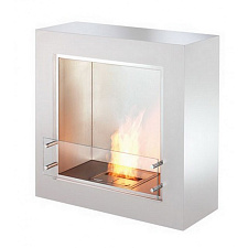 Напольный биокамин Ecosmart Fire cube black/white satin Ecosmart Fire cube black/white satin