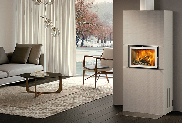 Каминная топка Nordpeis N-20F хром матовый_2 Каминная топка Nordpeis N-20F хром матовый_2