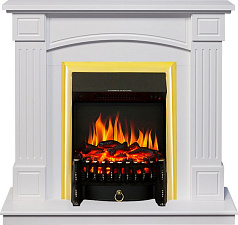 Каминокомплект Royal Flame Boston с очагом Fobos FX Brass Белый Royal Flame Boston с очагом Fobos FX Brass Белый