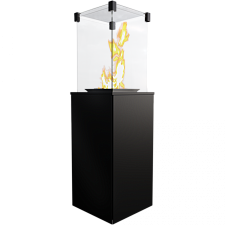 Газовый камин Kratki Patio/Mini/M/G31/37MBAR/S сталь/черный ручное управление Kratki Patio/Mini/M/G31/37MBAR/S сталь/черный ручное управление