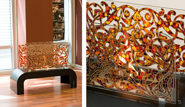 Bioteplo Витражное стекло для напольных каминов_0 Bioteplo Витражное стекло для напольных каминов_0