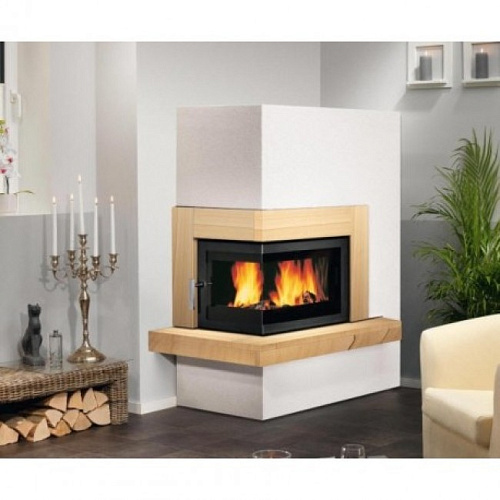 Каминная топка ABX Cardiff L (угловое стекло слева)_1 Каминная топка ABX Cardiff L (угловое стекло слева)_1