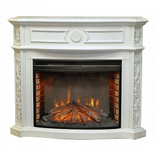 Электрический каминокомплект RealFlame Montana WT очаг Firespace 33 S IR белый дуб RealFlame Montana WT очаг Firespace 33 S IR белый дуб