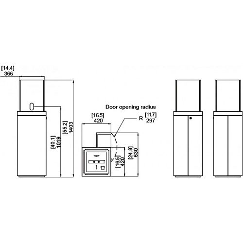 Ecosmart Fire Tower Black_3 Ecosmart Fire Tower Black_3