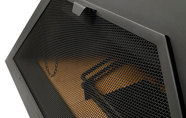 Камин Madrid, наклонная труба вправо, черный (Traforart)_2 Камин Madrid, наклонная труба вправо, черный (Traforart)_2