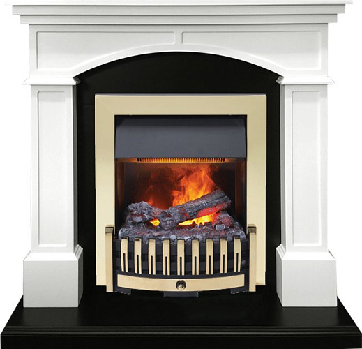 Dimplex Langford очаг Danville Brass FB2 белый с черным_0 Dimplex Langford очаг Danville Brass FB2 белый с черным_0