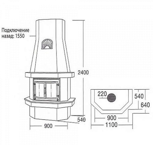 Печь-камин Mistral TOP, прист. (Keddy)_1 Печь-камин Mistral TOP, прист. (Keddy)_1