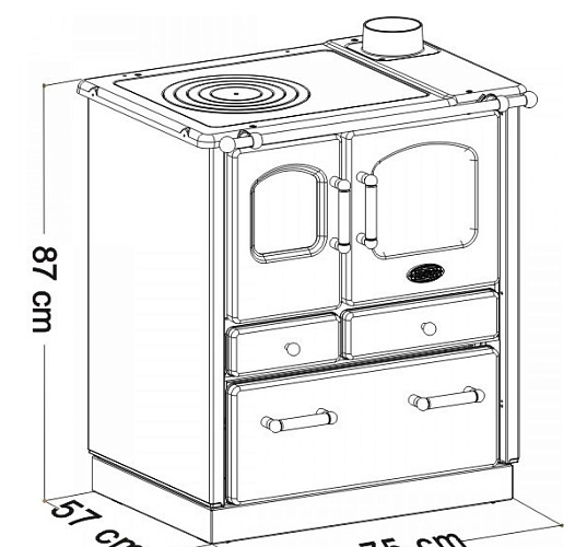 Печь Sogno 35, Terra di Francia (Sideros)_1 Печь Sogno 35, Terra di Francia (Sideros)_1