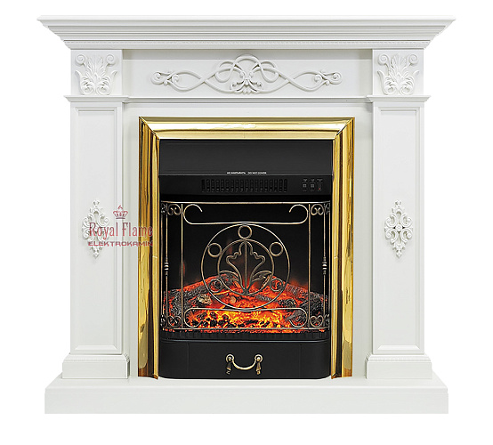 Royal Flame Derby очаг Majestic FX Brass old silver_1 Royal Flame Derby очаг Majestic FX Brass old silver_1