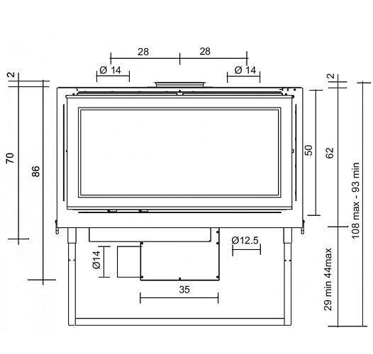 Топка Screen 80 V (EdilKamin)_2 Топка Screen 80 V (EdilKamin)_2
