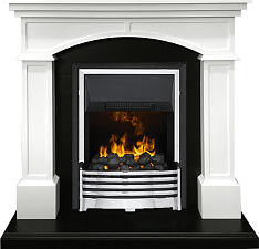 Каминокомплект Dimplex Langford очаг Flagstaff белый с черным Dimplex Langford очаг Flagstaff белый с черным