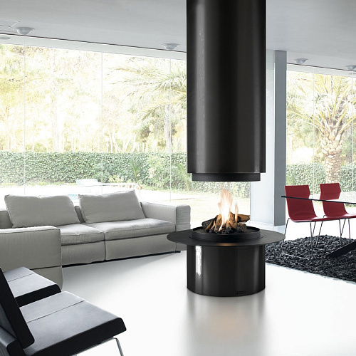 Камин Diamante, центральный, без стекла, черный (Traforart)_0 Камин Diamante, центральный, без стекла, черный (Traforart)_0