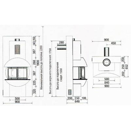 Печь-камин KEDDY 16 TOP, верхнее подкл. (Keddy)_1 Печь-камин KEDDY 16 TOP, верхнее подкл. (Keddy)_1
