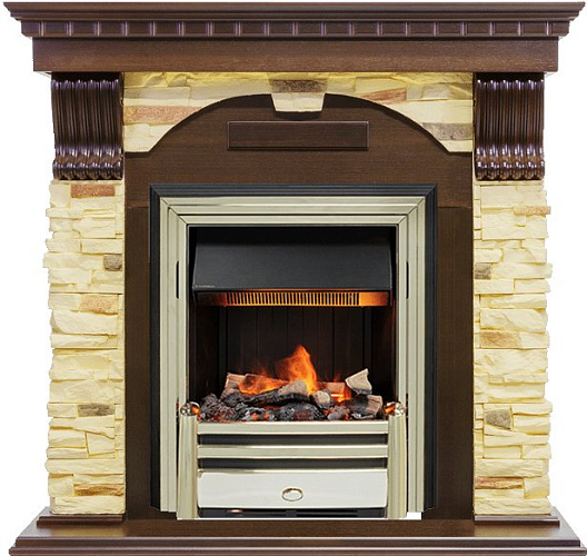 Dimplex Dublin очаг Cavendish темный дуб/сланец угловой_1 Dimplex Dublin очаг Cavendish темный дуб/сланец угловой_1