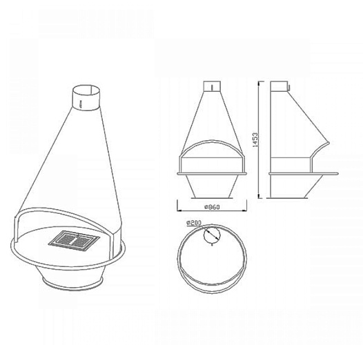 Камин OVIEDO + труба 2м (Traforart)_2 Камин OVIEDO + труба 2м (Traforart)_2
