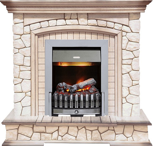 Dimplex Preston очаг Danville Chrome FB2 белый/слоновая кость с патиной_0 Dimplex Preston очаг Danville Chrome FB2 белый/слоновая кость с патиной_0