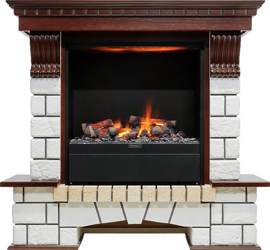 Dimplex Pierre Luxe очаг Albany темный дуб/белый_0 Dimplex Pierre Luxe очаг Albany темный дуб/белый_0