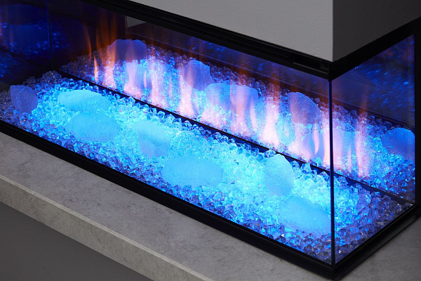 Трехсторонний электрокамин с обогревом BRITISH FIRES New Forest 870 with Signature logs - 870 мм_7 Трехсторонний электрокамин с обогревом BRITISH FIRES New Forest 870 with Signature logs - 870 мм_7