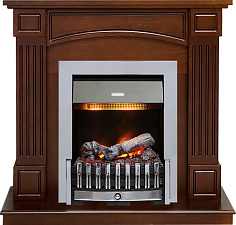 Каминокомплект Dimplex Boston очаг Danville Chrome FB2 темный дуб Dimplex Boston очаг Danville Chrome FB2 темный дуб