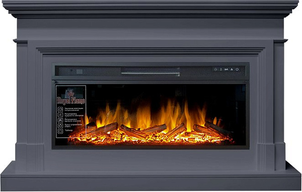 Royal Flame Coventry с очагом Vision 42 LOG LED серый графит_0 Royal Flame Coventry с очагом Vision 42 LOG LED серый графит_0