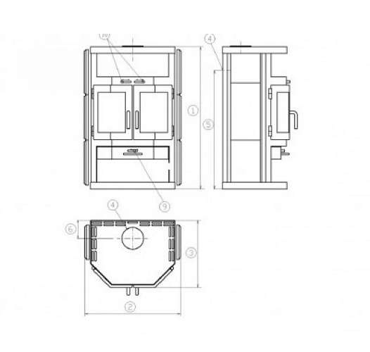Печь-камин Helsinki_1 Печь-камин Helsinki_1