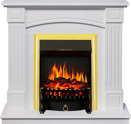 Royal Flame Boston с очагом Fobos FX Brass Белый_0 Royal Flame Boston с очагом Fobos FX Brass Белый_0