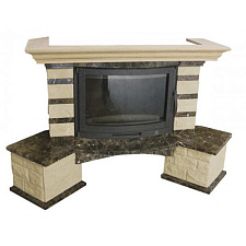 Каминная облицовка Bella italia Alexandra (Угловая) Каминная облицовка Bella italia Alexandra (Угловая)