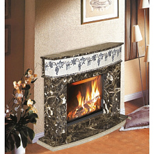 Каминная облицовка Bella Italia Elba (Эльба) Emperador Dark 700 Каминная облицовка Bella Italia Elba (Эльба) Emperador Dark 700