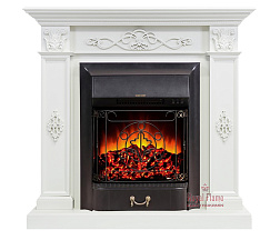 Каминокомплект Royal Flame Derby очаг Majestic FX Black белый дуб Royal Flame Derby очаг Majestic FX Black белый дуб