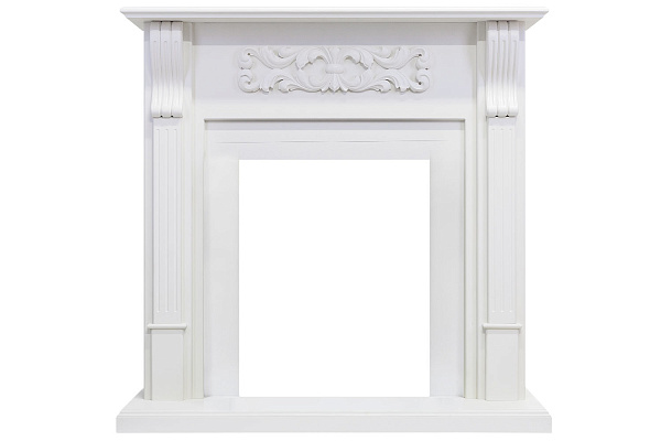 Royal Flame Venice с очагом Fobos FX Brass фактурный белый_1 Royal Flame Venice с очагом Fobos FX Brass фактурный белый_1