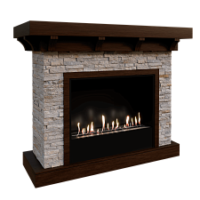 Каминокомплект Firezo Chalet Темный дуб, Сланец Firezo Chalet Темный дуб, Сланец